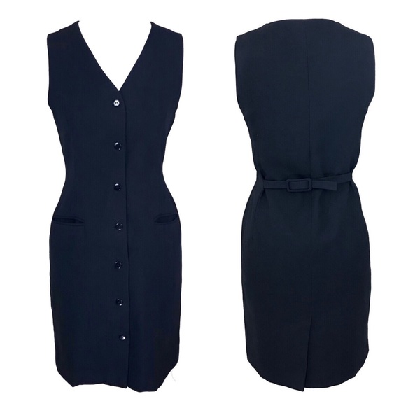 Chelsea Cambell Dresses & Skirts - Chelsea Cambell Petite Button Front Wool Dress 6
